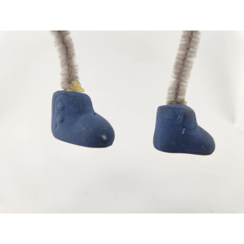 Vintage Anthropomorphic Blueberry Fruit Shelf Sitters Pipe Cleaner 1960s Ceramic - Picture 3 of 11